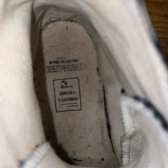 Maison mihara yasuhiro canvas high top
